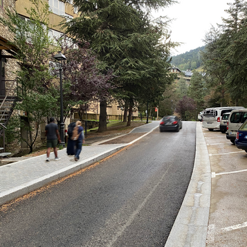 Urban development of Perimetrau Street, in Baqueira