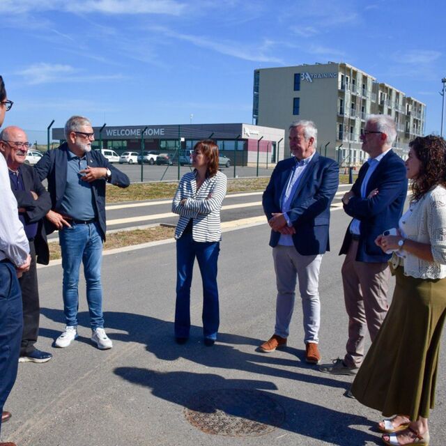 Visita consellera Silvia Paneque Aeroport Alguaire