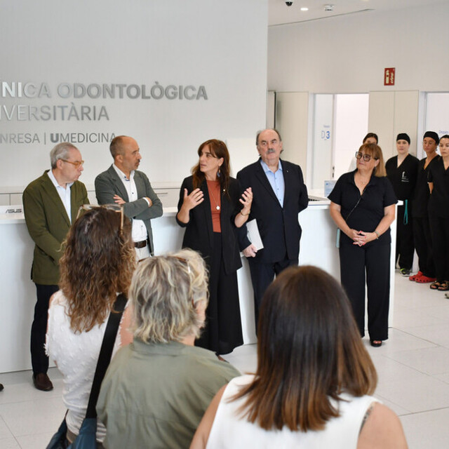 Consellera Recerca Universitats inaguració Clínica Odontològica Universitària COU Manresa